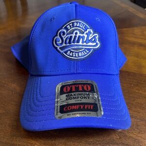 St Paul Saints Hat‎ Cap Strap Back Blue Minor League Baseball MILB OTTO